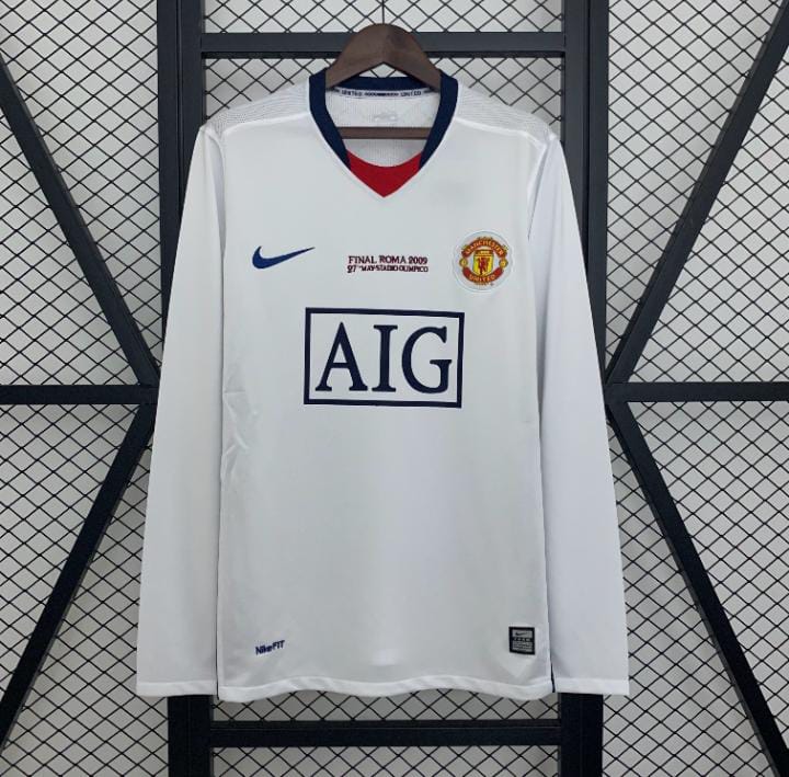 Camisa Manga Longa Manchester United 08/09 Retrô