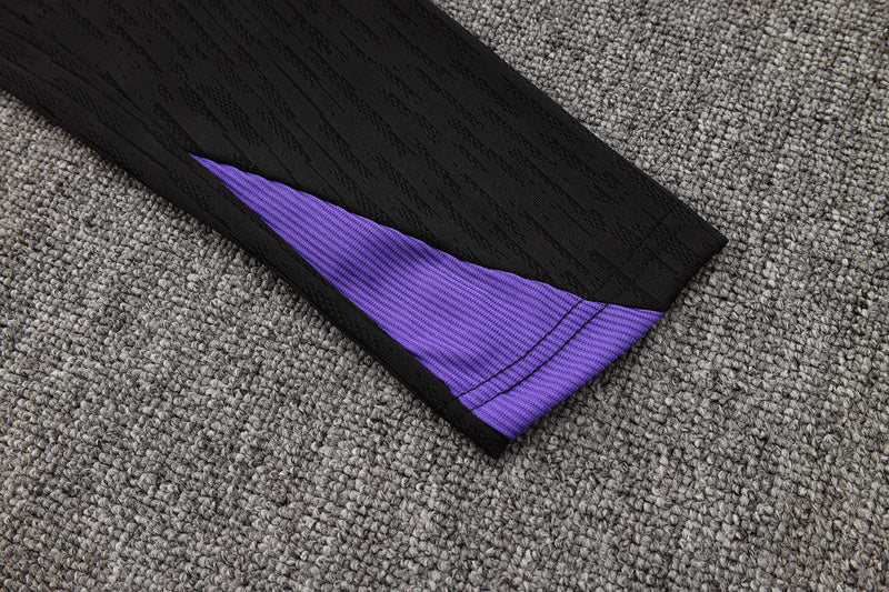 KIT PRÉ JOGO - PARIS SAINT GERMAIN - PRETO E ROXO - 24/25