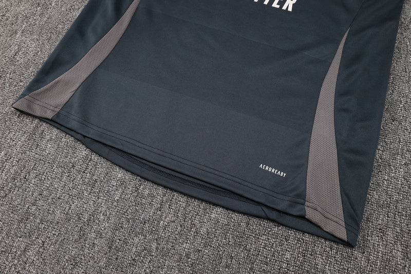 KIT PRÉ JOGO - REAL MADRID - PRETO E CINZA - 24/25