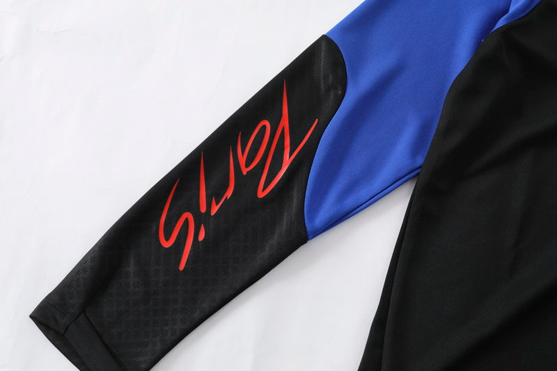 KIT PRÉ JOGO - PARIS SAINT GERMAIN (PSG) - PRETO E AZUL ESCURO
