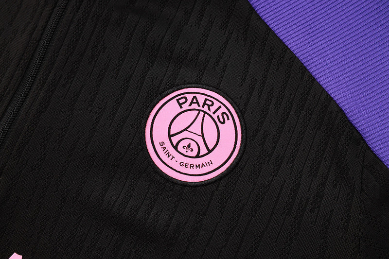 KIT PRÉ JOGO - PARIS SAINT GERMAIN - PRETO E ROXO - 24/25