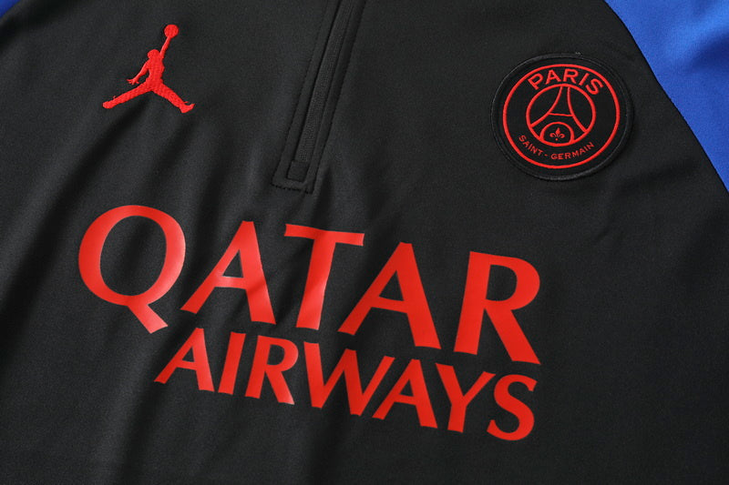 KIT PRÉ JOGO - PARIS SAINT GERMAIN (PSG) - PRETO E AZUL ESCURO