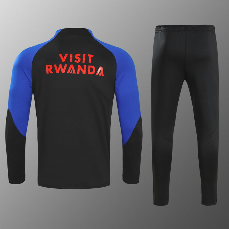 KIT PRÉ JOGO - PARIS SAINT GERMAIN (PSG) - PRETO E AZUL ESCURO