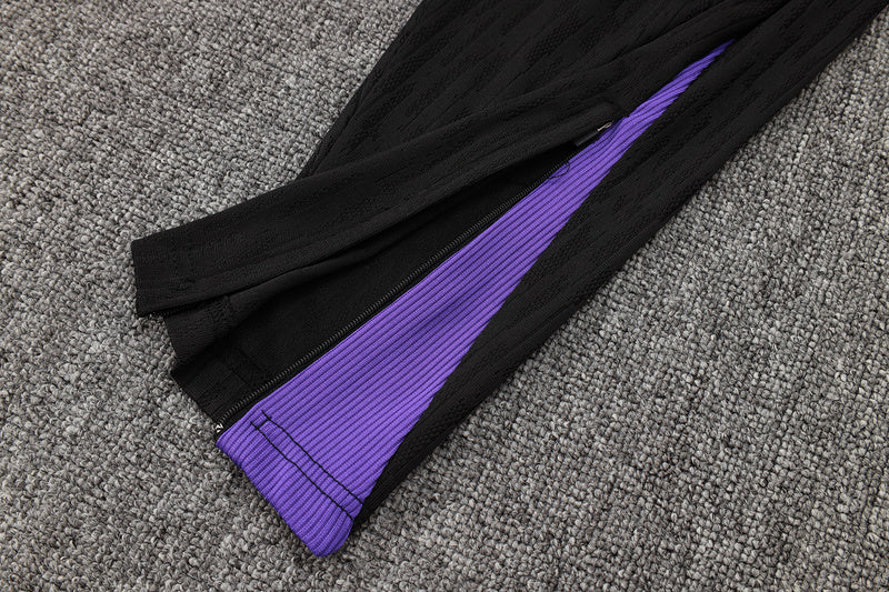 KIT PRÉ JOGO - PARIS SAINT GERMAIN - PRETO E ROXO - 24/25
