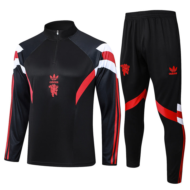 KIT PRÉ JOGO - MANCHESTER UNITED - PRETO - 24/25
