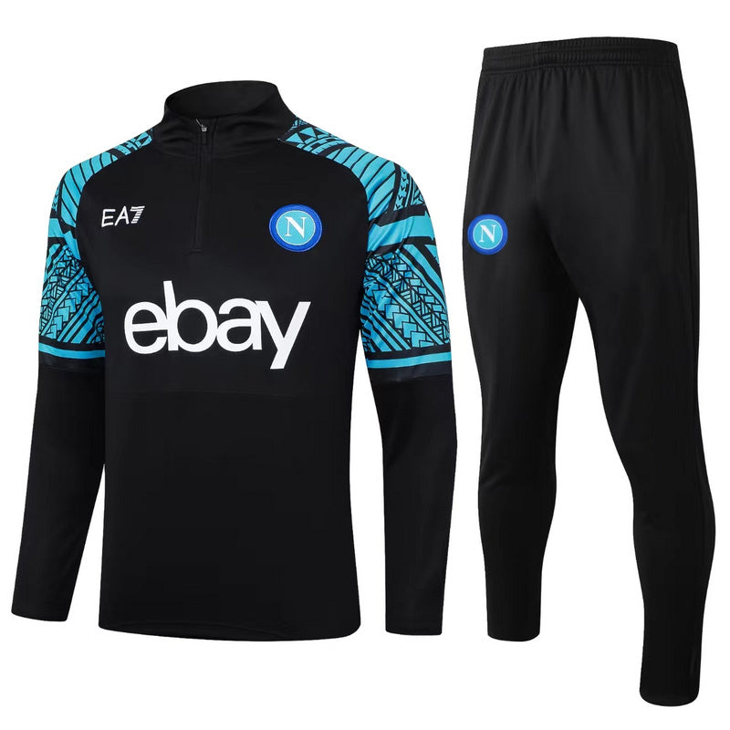 KIT PRÉ JOGO - NAPOLI - PRETO - 24/25